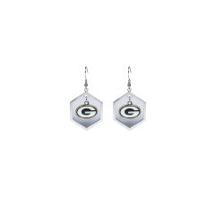 Packers Hexagon Cutout Earrings