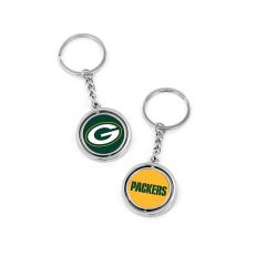 Packers Spinning G Logo & Wordmark Key Chain