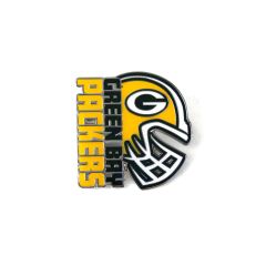 Packers Text Helmet Pin
