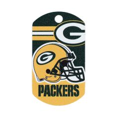 Packers Engravable Military Tag with Chain