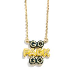 Packers Baublebar x Wear Enamel Slogan Necklace