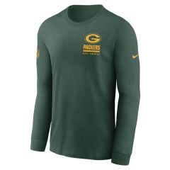 Packers Nike 2025 Sideline Team Issue LS T-Shirt