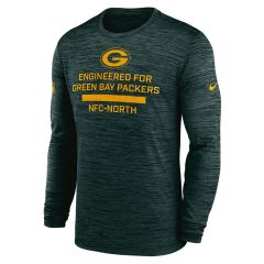 Packers Nike 2025 Sideline Velocity LS T-Shirt