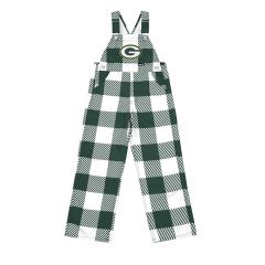 Packers FOCO Infant Plaid Overalls
