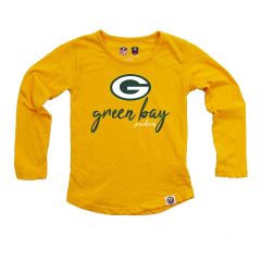 Packers Infant Girls High-Low Burnout T-Shirt