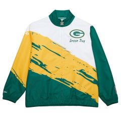 Packers Mitchell & Ness Paint Brush Windbreaker