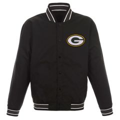 Packers Poly Twill Full-Snap Jacket