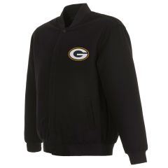 Packers Reversible Wool Full-Snap Jacket