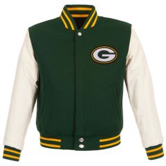 Packers Wool & Leather Jacket