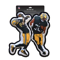 Packers Player Pet Toy 2-Piece Set