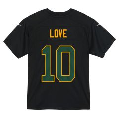 Packers Nike Pre-School #10 Love Black Game Jersey