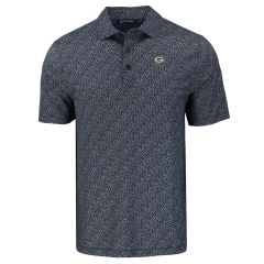 Packers Cutter & Buck G Logo Pike Pebble Polo