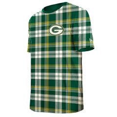 Packers New Era 3rd Down Plaid T-Shirt