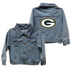 Packers Toddler Girls French Terry Jean Jacket