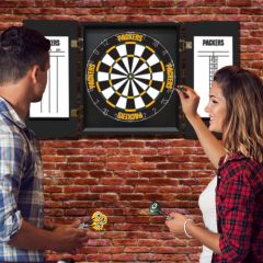 Packers Dart Board Cabinet Set