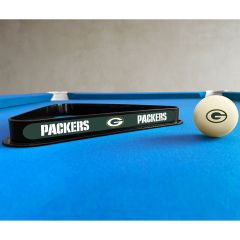 Packers Cue Ball & Ball Rack Set
