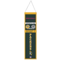 Packers Super Bowl II Champs Wool Banner