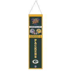 Packers Super Bowl XXXI Champs Wool Banner