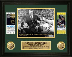 Lombardi Super Bowl Ticket Gold Coin Photomint