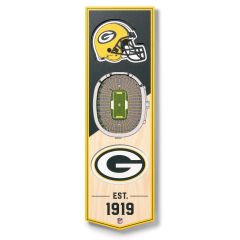 Packers StadiumView 6 x 19 3D Banner