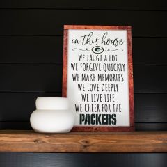 Packers Box List Wood Sign