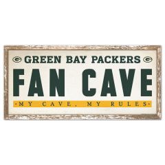 Packers Fan Cave Rules Wood Sign