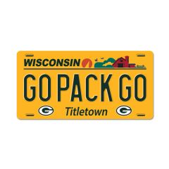 Packers Wincraft License Plate Wood Sign
