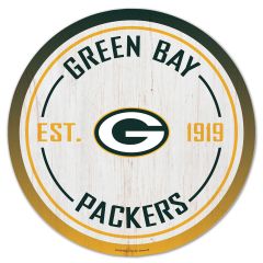 Packers Wincraft Est. Date Gradient Wood Sign