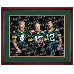 Legendary Quarterbacks Photo - Cherry Frame