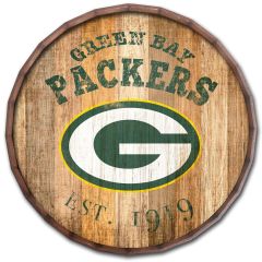 Packers Established Date Wood Barrel Top