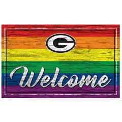 Packers Welcome Pride Wood Sign