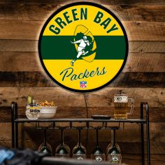 Packers Vintage Round LED Wall Decor
