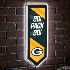Packers Go Pack Go Pennant LED Wall Decor