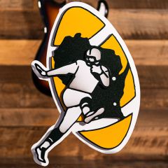Packers Throwback Logo 3D Metal Wall Art