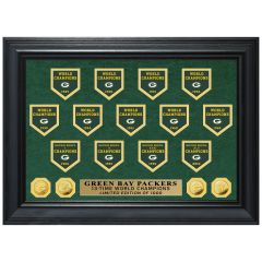 Packers 13-Time Banners Deluxe Gold Coin Photomint