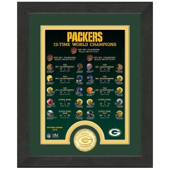 Packers 13-Time World Champ Bronze Coin Photomint
