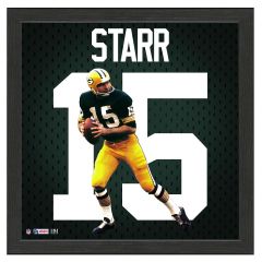 Packers Bart Starr Impact Jersey Framed Photo