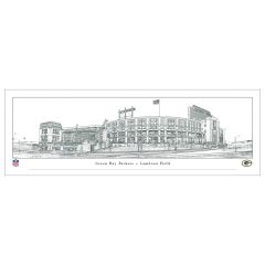 Lambeau Field Line Art Panoramic - Unframed
