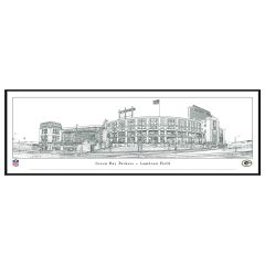 Lambeau Field Line Art Panoramic - Standard Frame