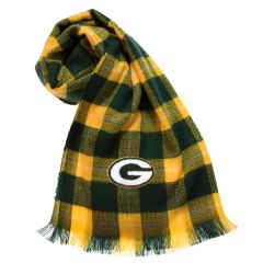 Packers Women's Plaid Blanket Scarf