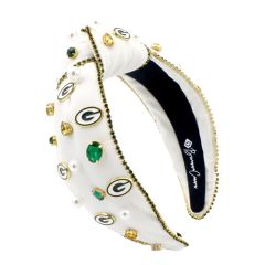 Packers Brianna Cannon White Logo Headband