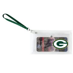 Packers Clear Ticket Wristlet