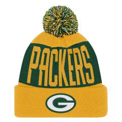 Packers Youth Bevel Cuffed Knit Hat
