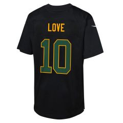 Packers Nike Youth #10 Love Black Game Jersey