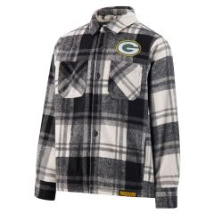 Packers Icer Youth Timberwolf Flannel Jacket