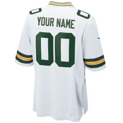 Packers Youth Nike Custom Away Game Jersey
