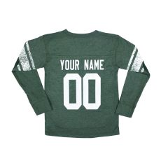 Packers Custom Youth LS Football Jersey T-Shirt
