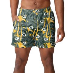 Packers FOCO Repeat Palm Swim Trunk
