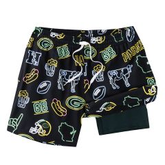 Packers Chubbies The Neon Swim Trunk