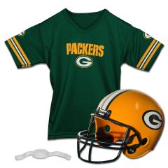 Packers Kids' Helmet & Jersey Set
